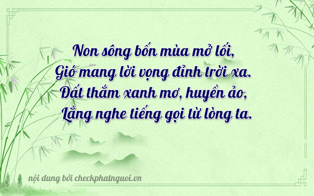 Bài thơ ý nghĩa cho <b>biển số 75A-12338</b> tại website checkphatnguoi.vn