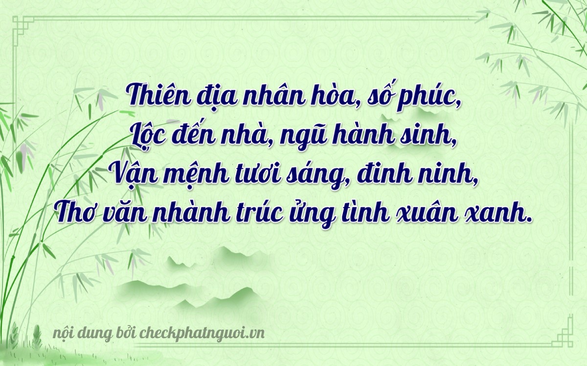 Bài thơ ý nghĩa cho <b>biển số 75A-12603</b> tại website checkphatnguoi.vn