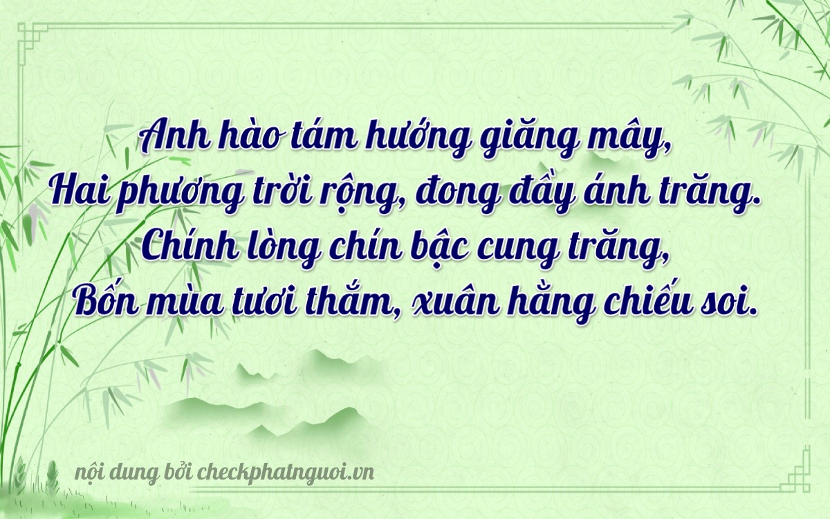 Bài thơ ý nghĩa cho <b>biển số 75A-12894</b> tại website checkphatnguoi.vn