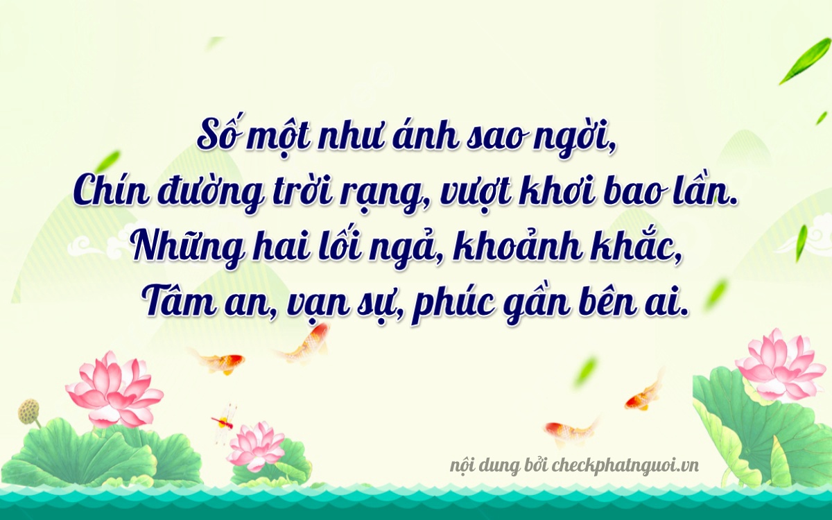 Bài thơ ý nghĩa cho <b>biển số 75A-12999</b> tại website checkphatnguoi.vn