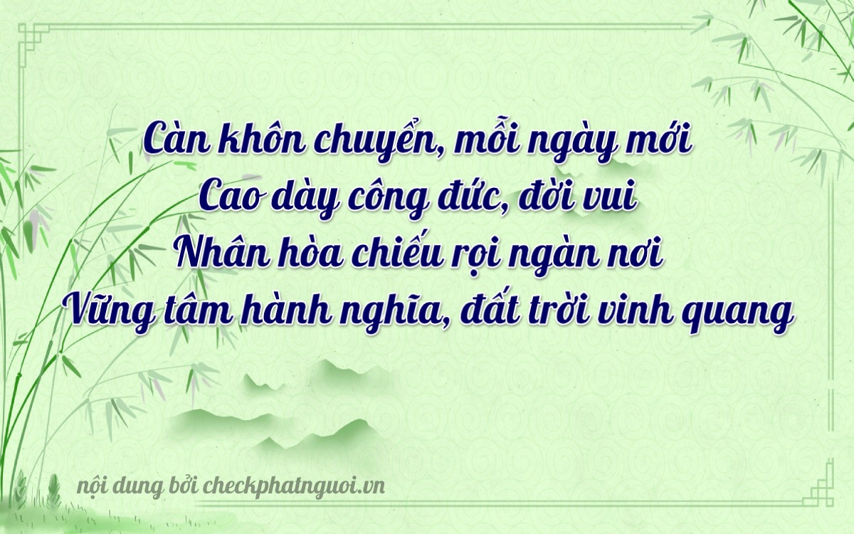 Bài thơ ý nghĩa cho <b>biển số 75A-13691</b> tại website checkphatnguoi.vn