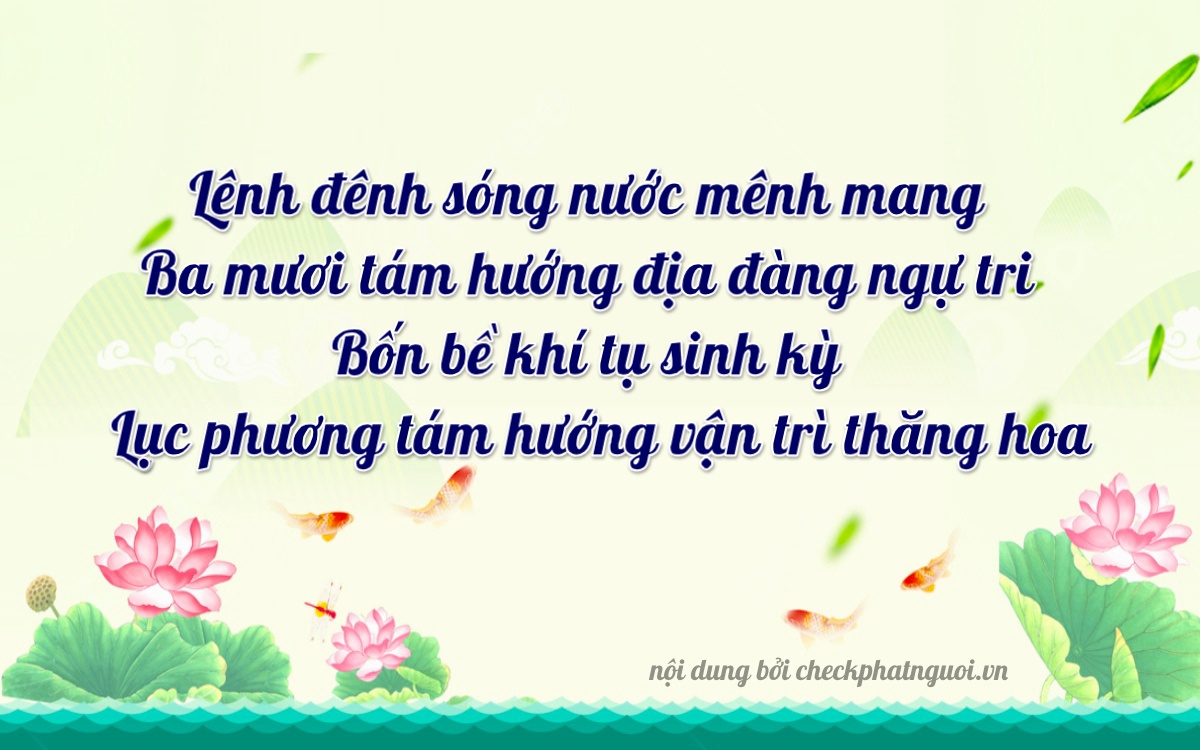 Bài thơ ý nghĩa cho <b>biển số 75A-13836</b> tại website checkphatnguoi.vn
