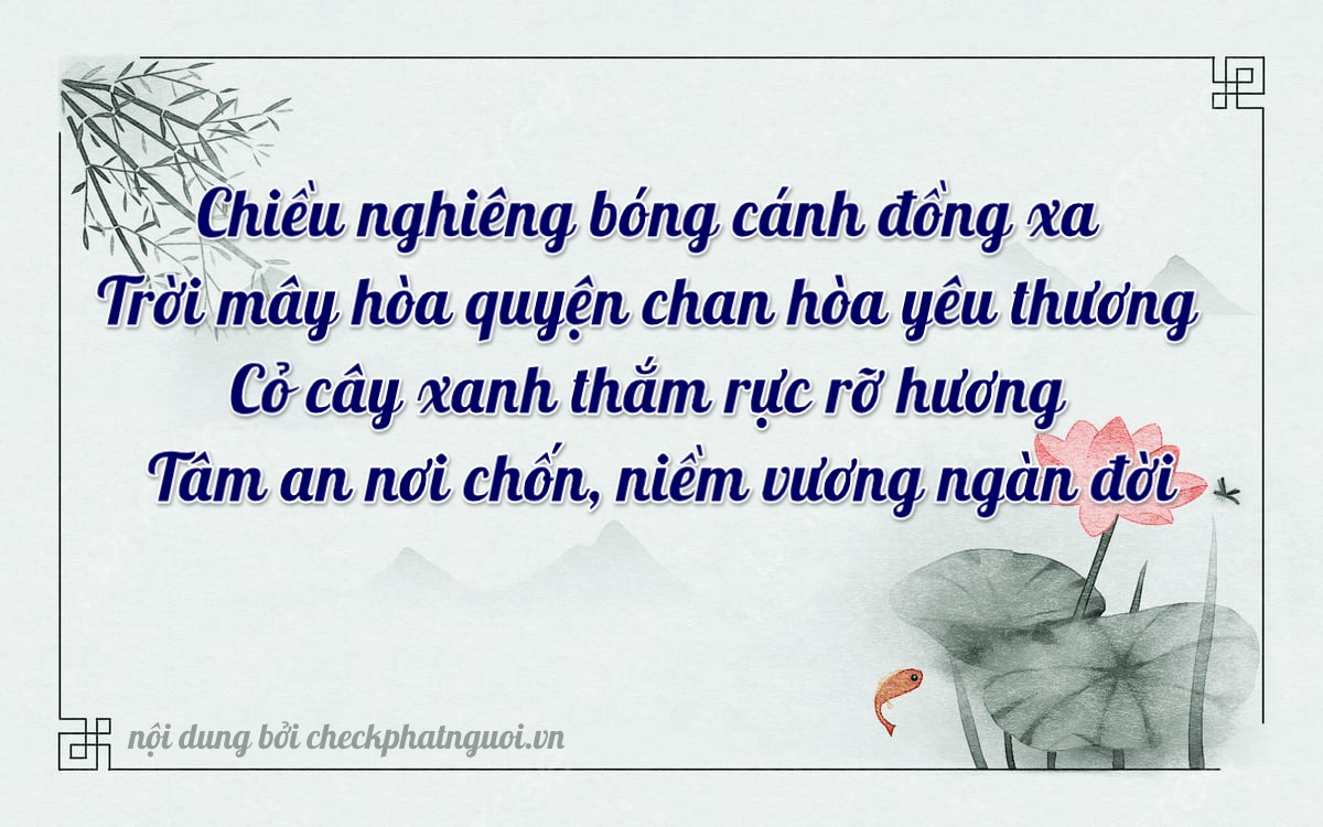 Bài thơ ý nghĩa cho <b>biển số 75A-14203</b> tại website checkphatnguoi.vn