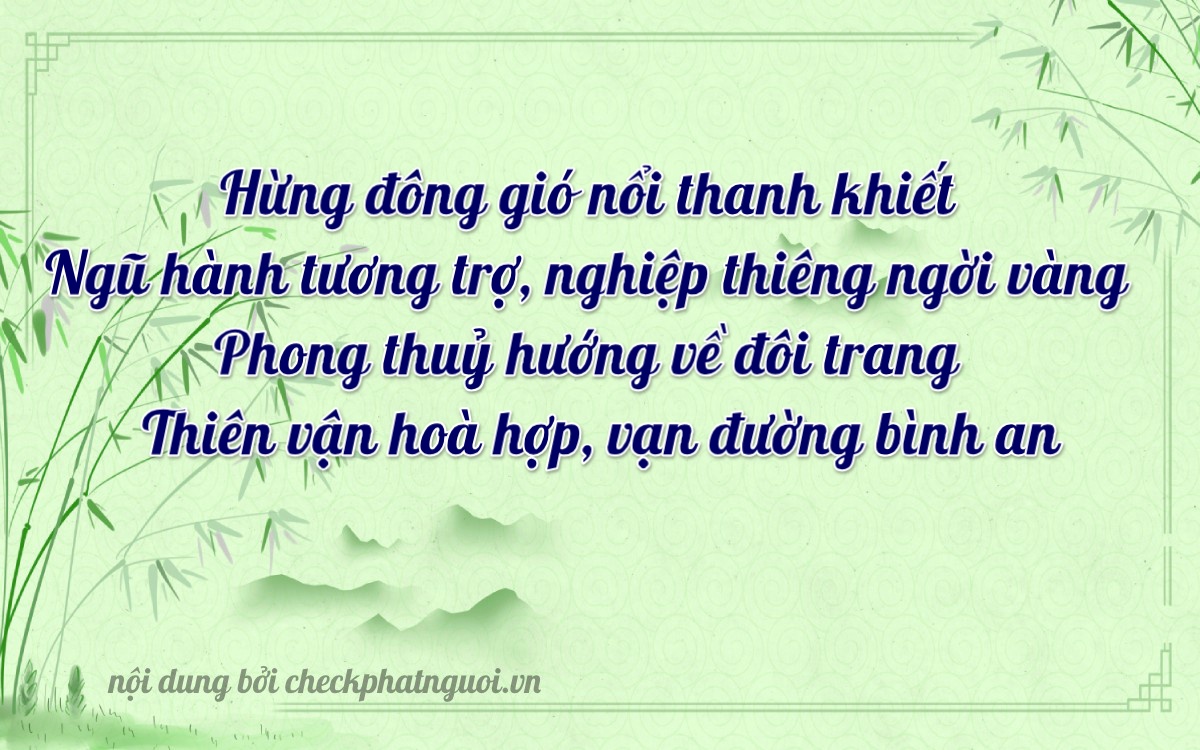Bài thơ ý nghĩa cho <b>biển số 75A-15848</b> tại website checkphatnguoi.vn