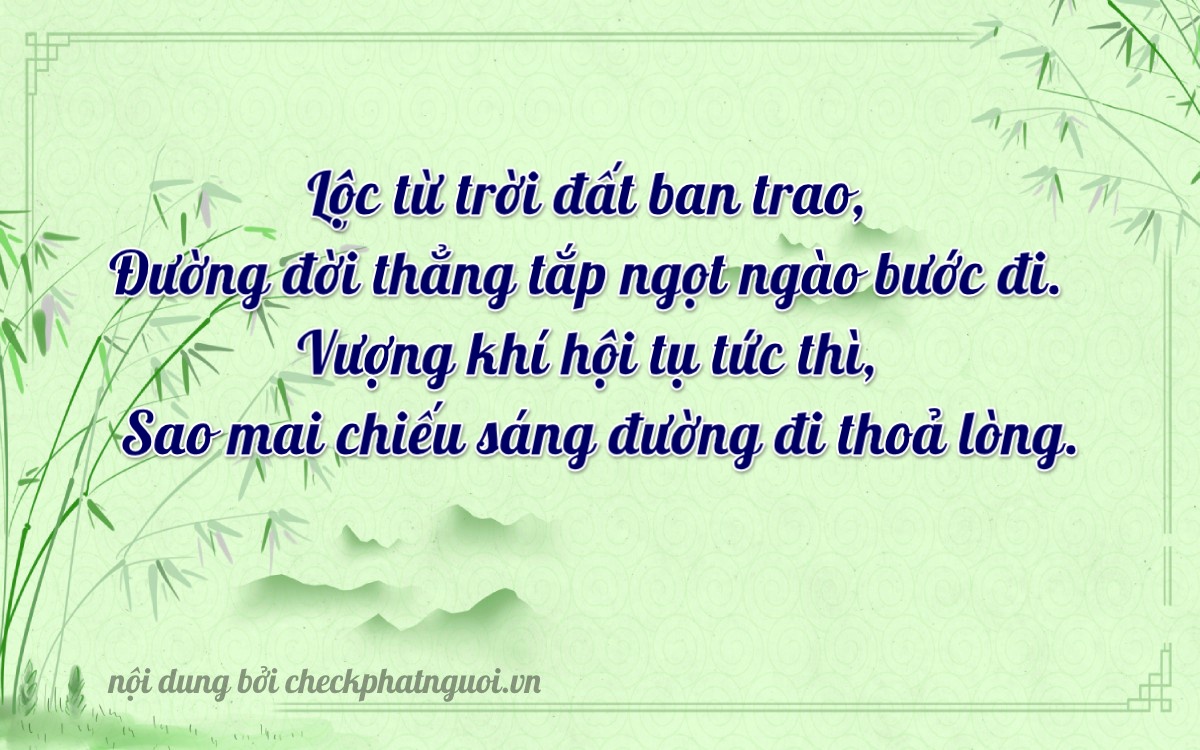Bài thơ ý nghĩa cho <b>biển số 75A-16479</b> tại website checkphatnguoi.vn