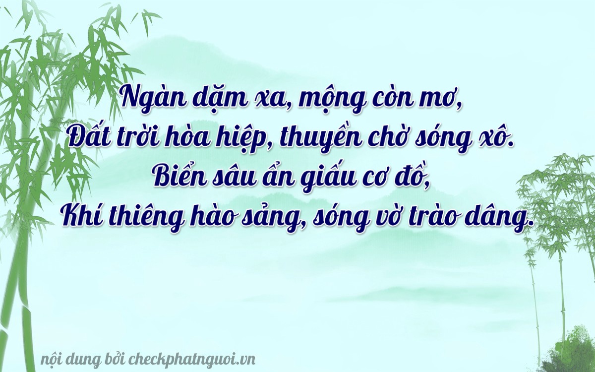 Bài thơ ý nghĩa cho <b>biển số 75A-16902</b> tại website checkphatnguoi.vn