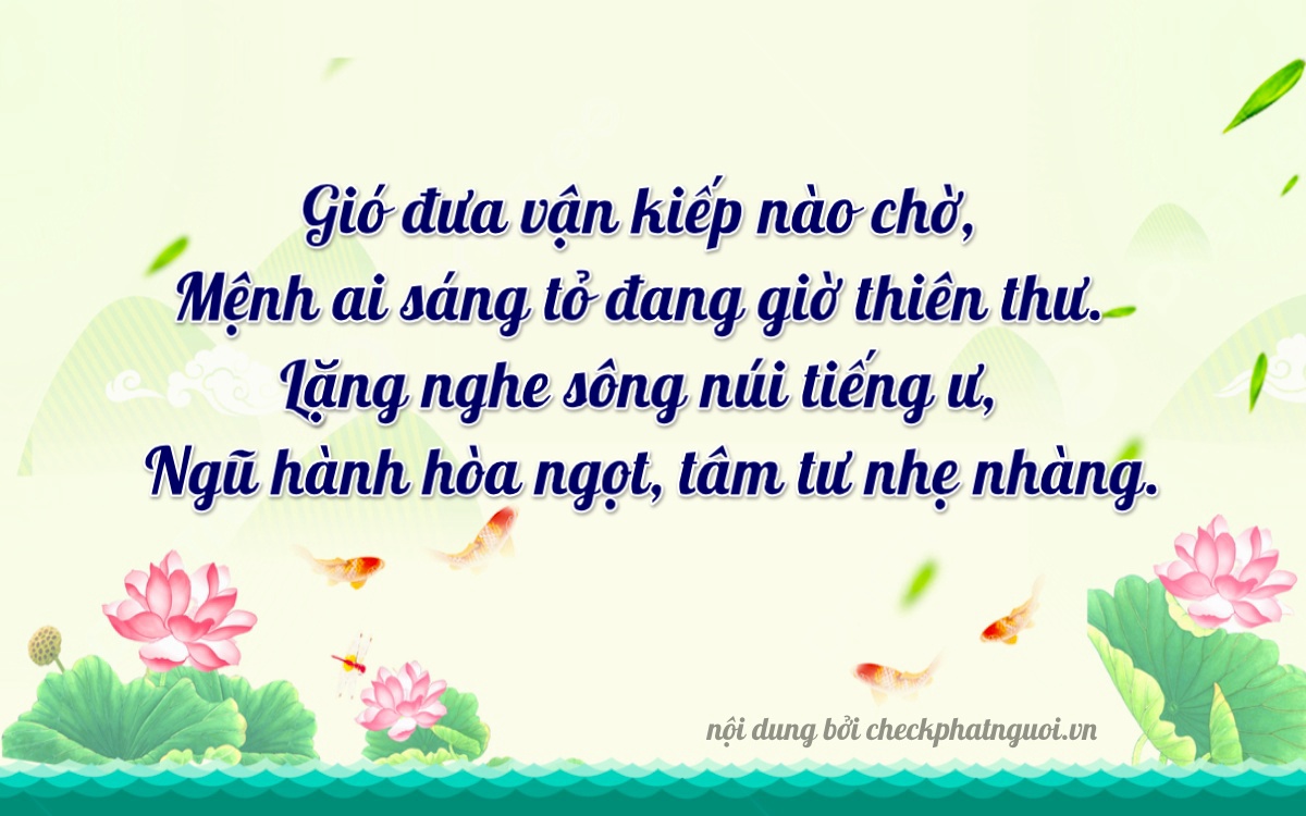 Bài thơ ý nghĩa cho <b>biển số 75A-17155</b> tại website checkphatnguoi.vn