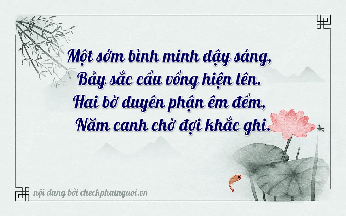 Bài thơ ý nghĩa cho <b>biển số 75A-17259</b> tại website checkphatnguoi.vn