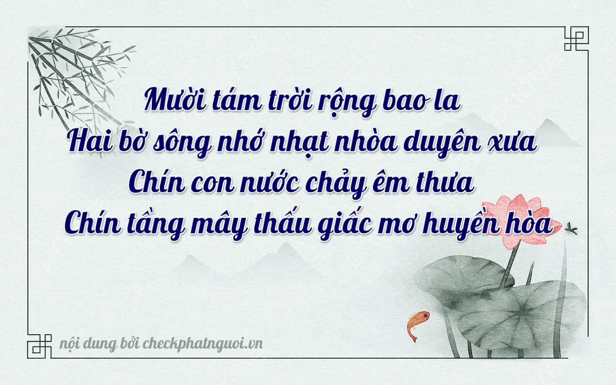 Bài thơ ý nghĩa cho <b>biển số 75A-18299</b> tại website checkphatnguoi.vn