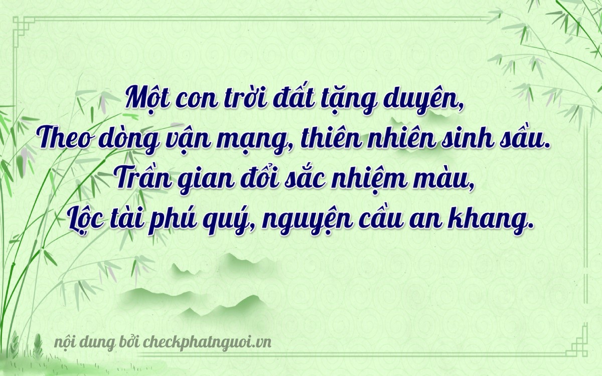 Bài thơ ý nghĩa cho <b>biển số 75A-18846</b> tại website checkphatnguoi.vn