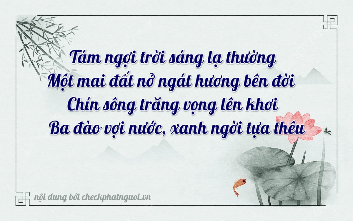 Bài thơ ý nghĩa cho <b>biển số 75A-18932</b> tại website checkphatnguoi.vn