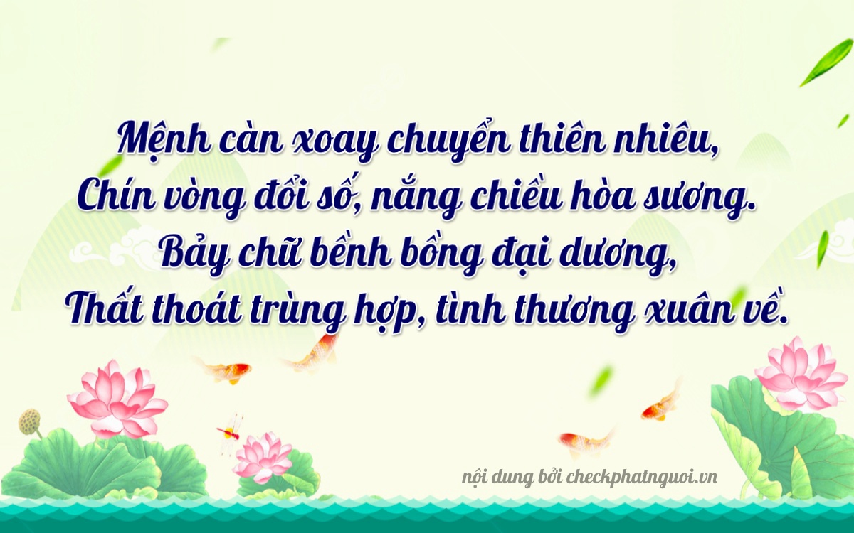 Bài thơ ý nghĩa cho <b>biển số 75A-19737</b> tại website checkphatnguoi.vn