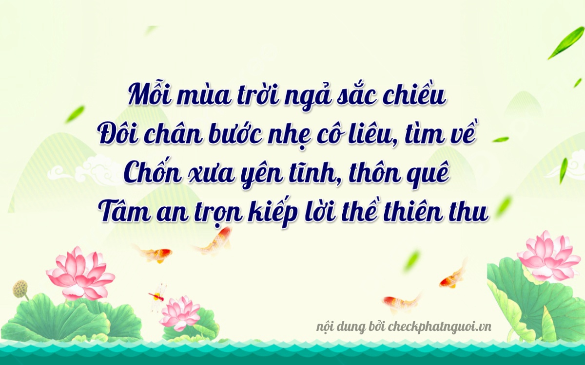 Bài thơ ý nghĩa cho <b>biển số 75A-19757</b> tại website checkphatnguoi.vn