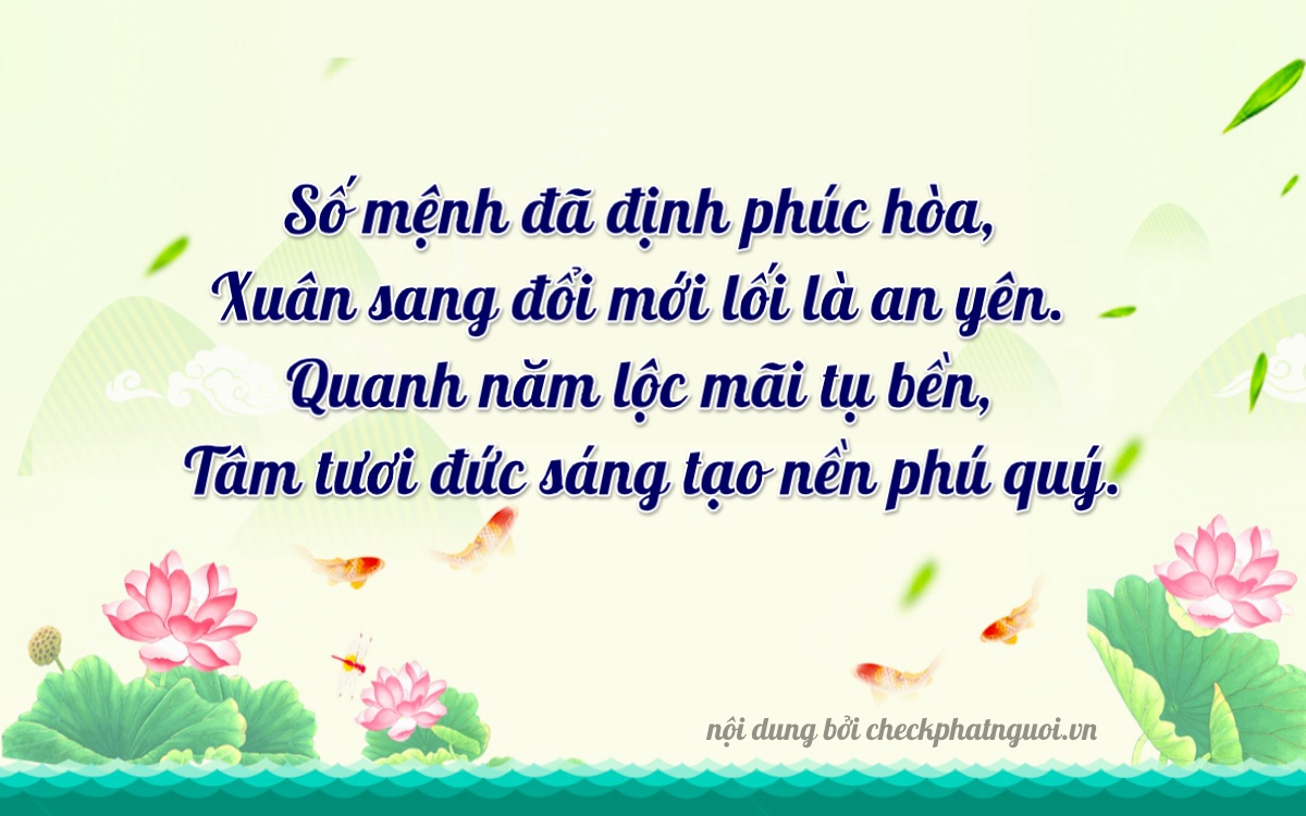 Bài thơ ý nghĩa cho <b>biển số 75A-20125</b> tại website checkphatnguoi.vn