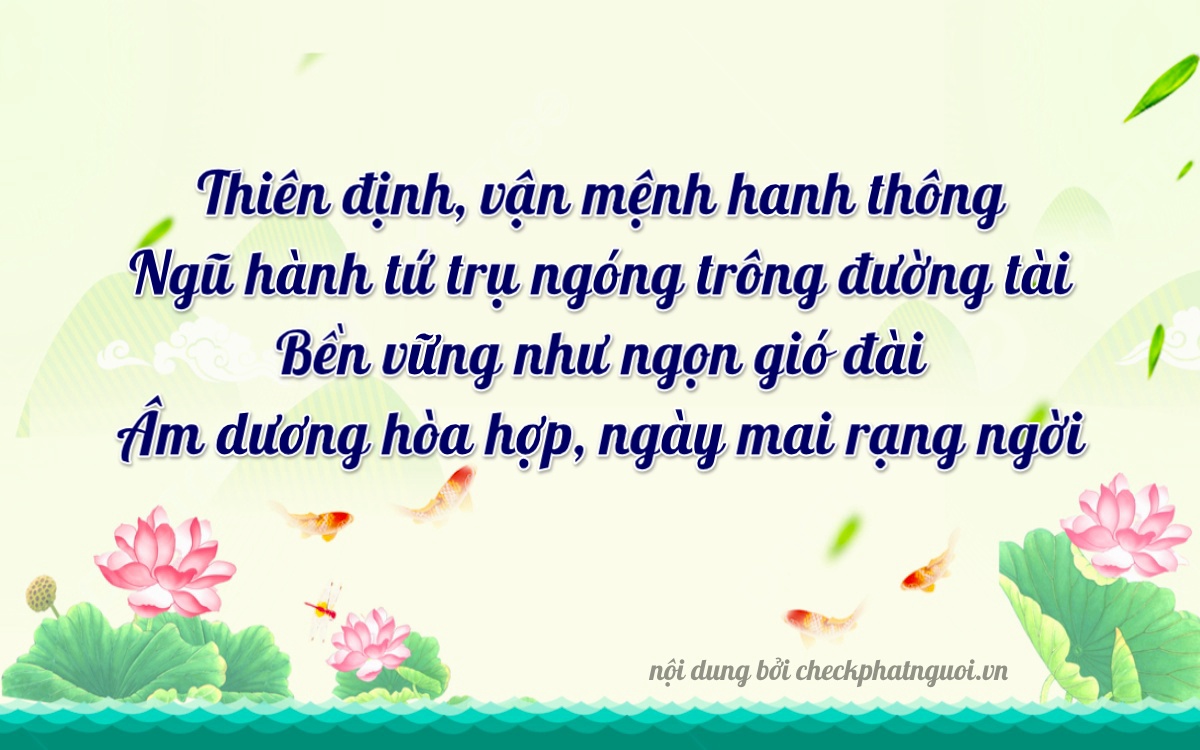 Bài thơ ý nghĩa cho <b>biển số 75A-20546</b> tại website checkphatnguoi.vn