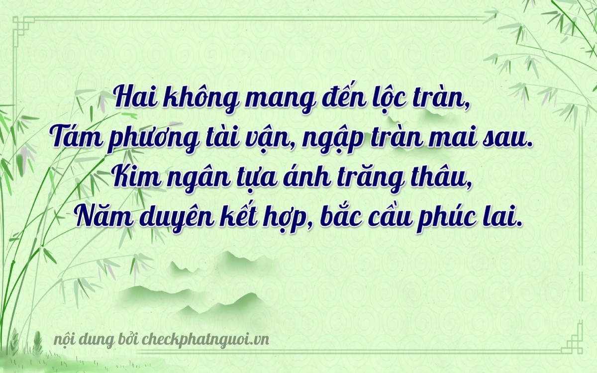 Bài thơ ý nghĩa cho <b>biển số 75A-20856</b> tại website checkphatnguoi.vn