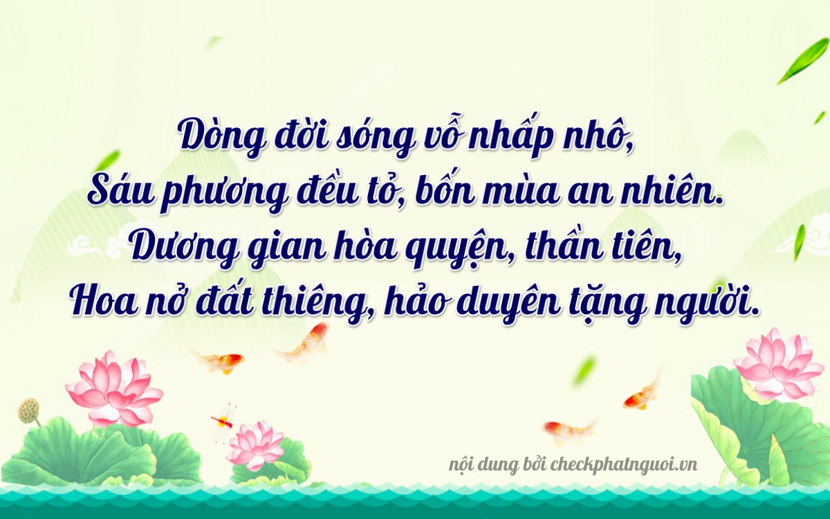 Bài thơ ý nghĩa cho <b>biển số 75A-21269</b> tại website checkphatnguoi.vn