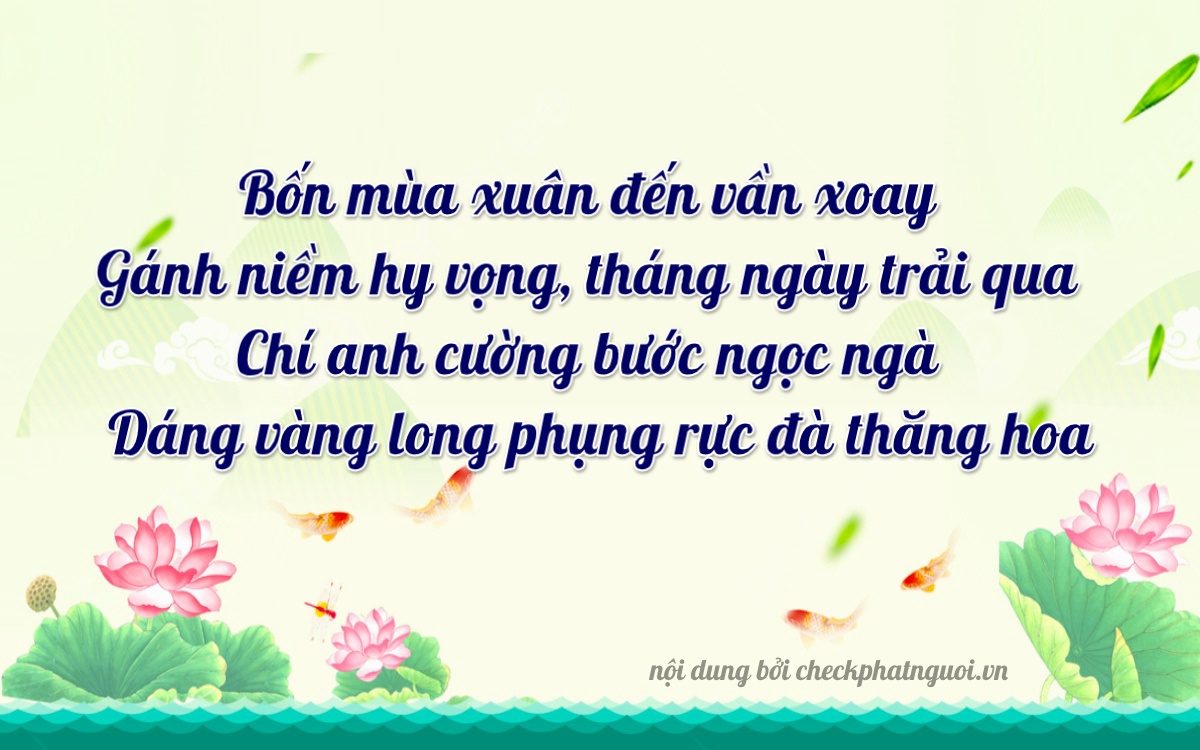 Bài thơ ý nghĩa cho <b>biển số 75A-22494</b> tại website checkphatnguoi.vn
