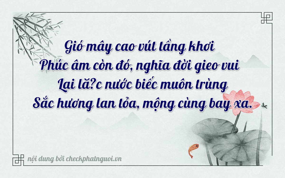Bài thơ ý nghĩa cho <b>biển số 75A-22756</b> tại website checkphatnguoi.vn