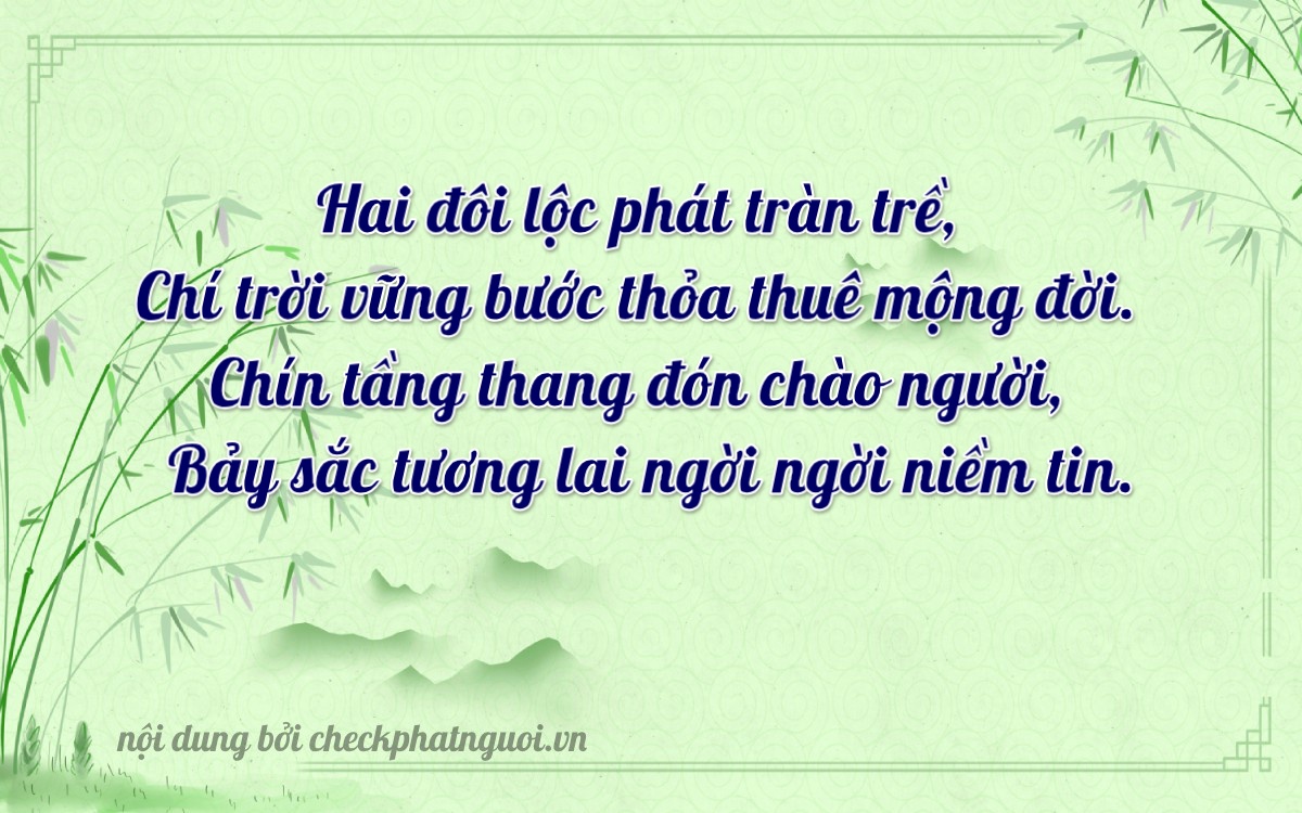 Bài thơ ý nghĩa cho <b>biển số 75A-22937</b> tại website checkphatnguoi.vn