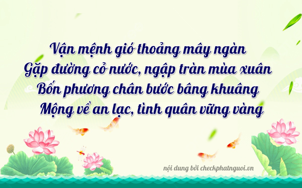 Bài thơ ý nghĩa cho <b>biển số 75A-22943</b> tại website checkphatnguoi.vn