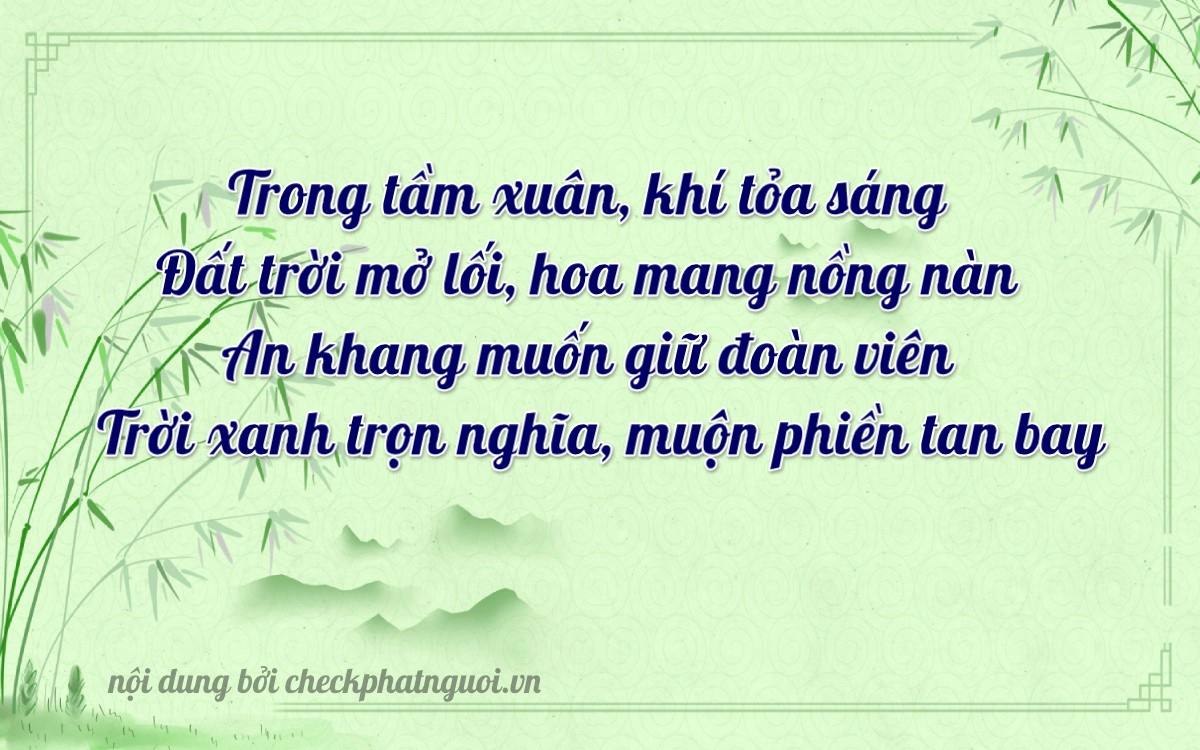 Bài thơ ý nghĩa cho <b>biển số 75A-23010</b> tại website checkphatnguoi.vn