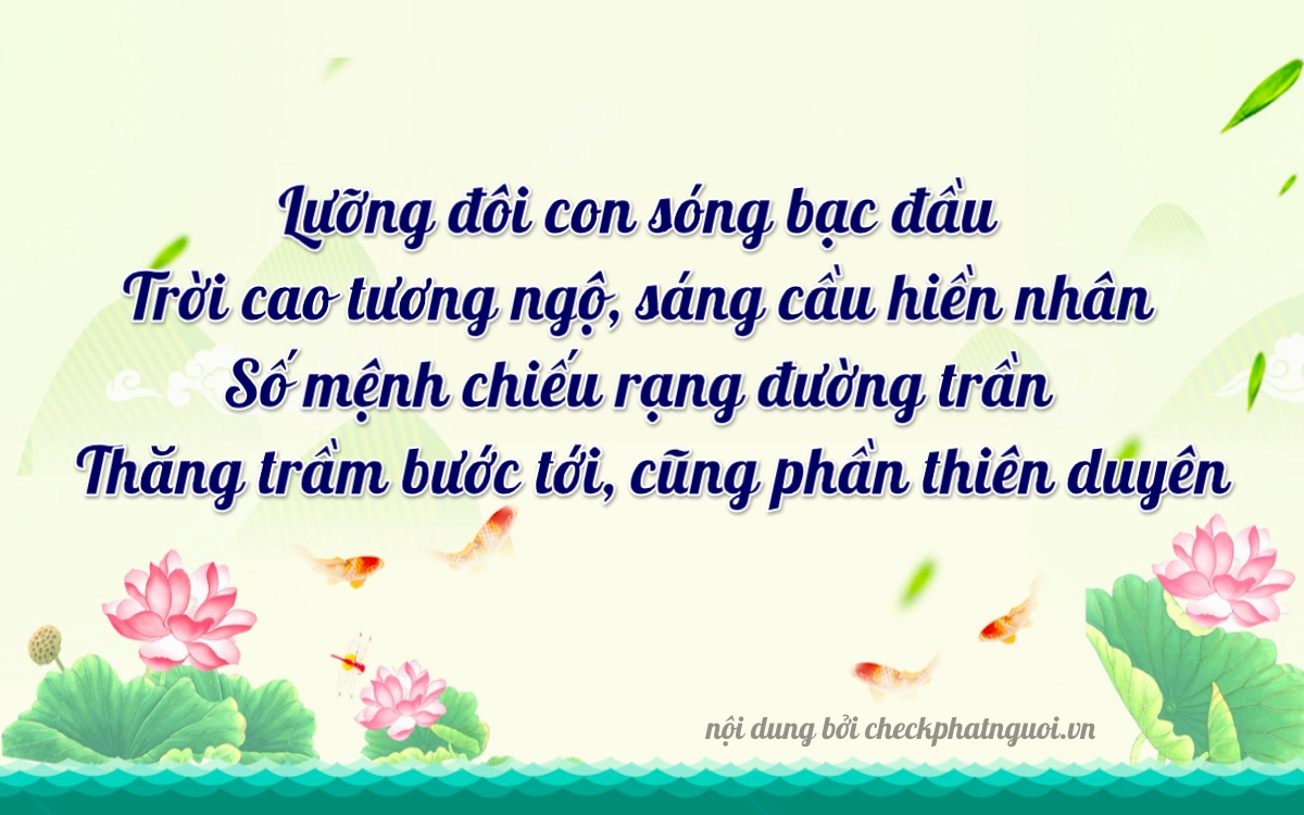 Bài thơ ý nghĩa cho <b>biển số 75A-24457</b> tại website checkphatnguoi.vn