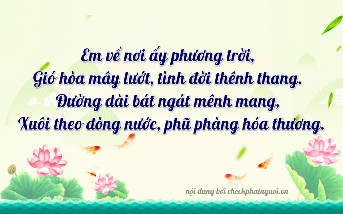 Bài thơ ý nghĩa cho <b>biển số 75A-24570</b> tại website checkphatnguoi.vn
