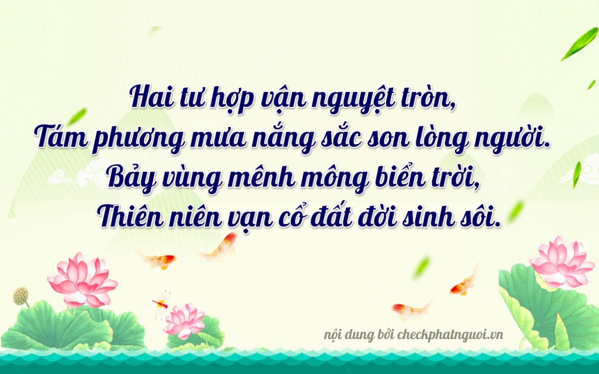 Bài thơ ý nghĩa cho <b>biển số 75A-24807</b> tại website checkphatnguoi.vn