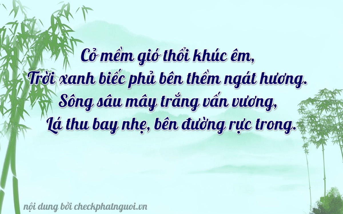 Bài thơ ý nghĩa cho <b>biển số 75A-25342</b> tại website checkphatnguoi.vn