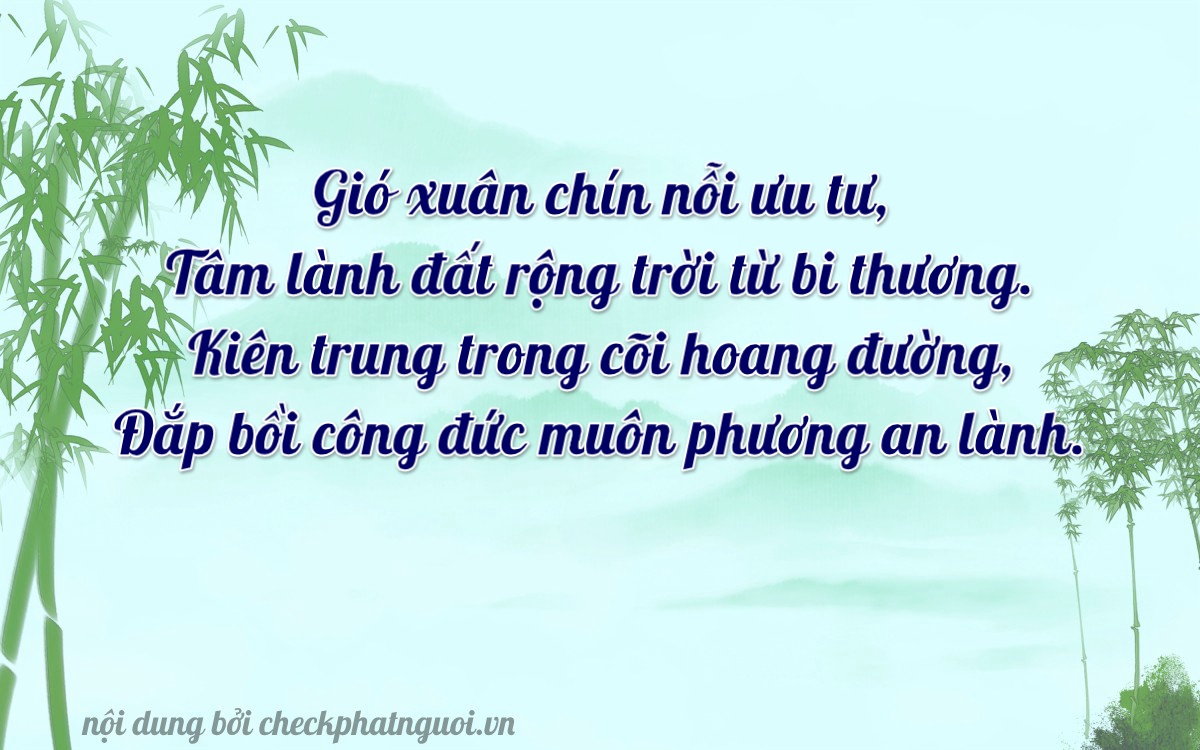 Bài thơ ý nghĩa cho <b>biển số 75A-25705</b> tại website checkphatnguoi.vn