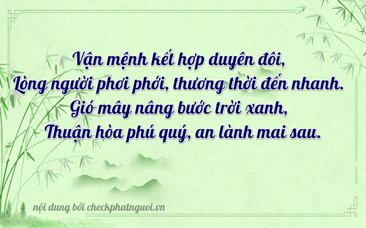 Bài thơ ý nghĩa cho <b>biển số 75A-26859</b> tại website checkphatnguoi.vn