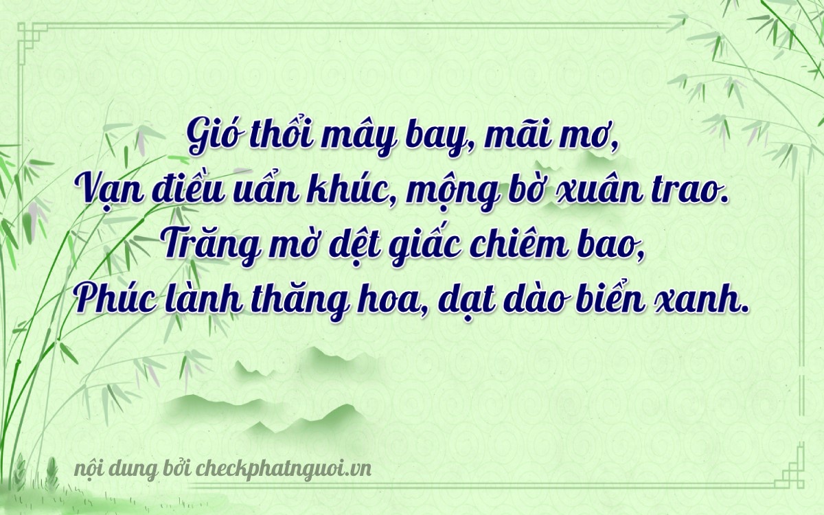 Bài thơ ý nghĩa cho <b>biển số 75A-27216</b> tại website checkphatnguoi.vn