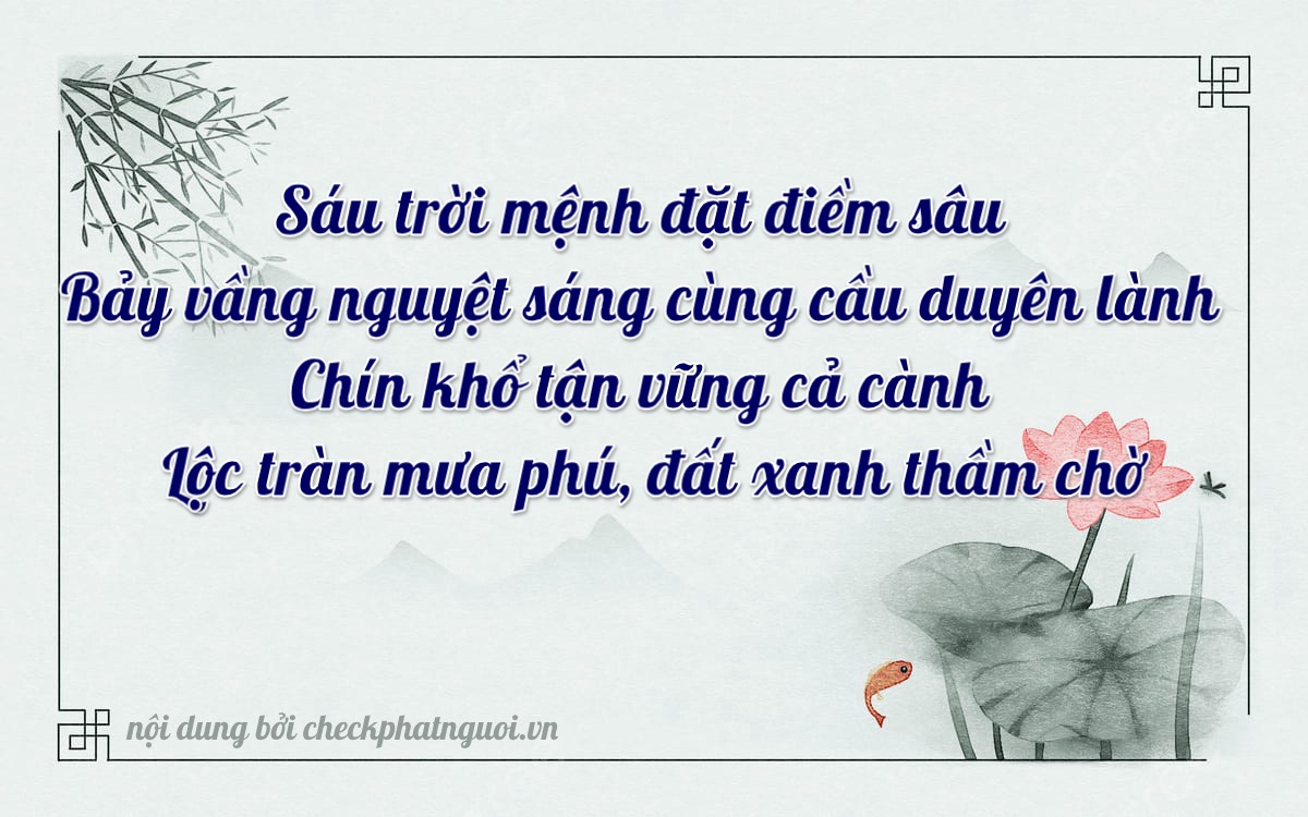 Bài thơ ý nghĩa cho <b>biển số 75A-27906</b> tại website checkphatnguoi.vn
