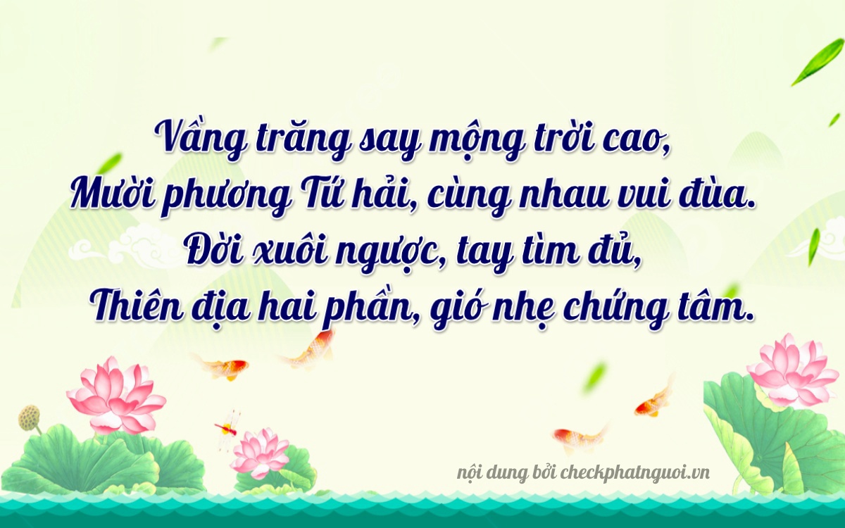 Bài thơ ý nghĩa cho <b>biển số 75A-28072</b> tại website checkphatnguoi.vn