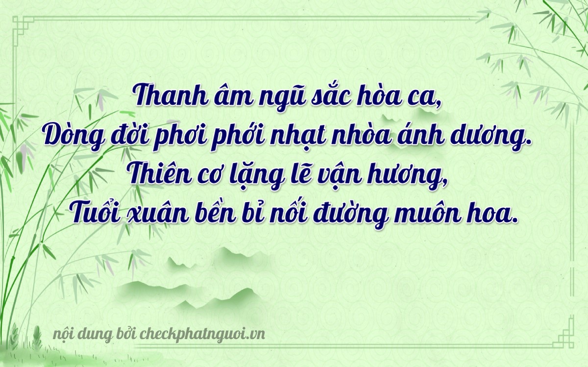 Bài thơ ý nghĩa cho <b>biển số 75A-28598</b> tại website checkphatnguoi.vn