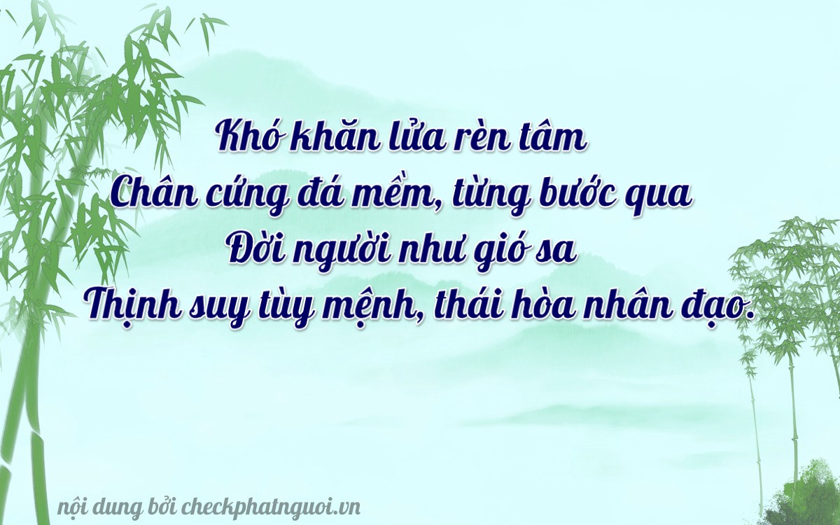 Bài thơ ý nghĩa cho <b>biển số 75A-29534</b> tại website checkphatnguoi.vn