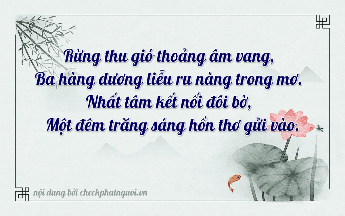 Bài thơ ý nghĩa cho <b>biển số 75A-30118</b> tại website checkphatnguoi.vn