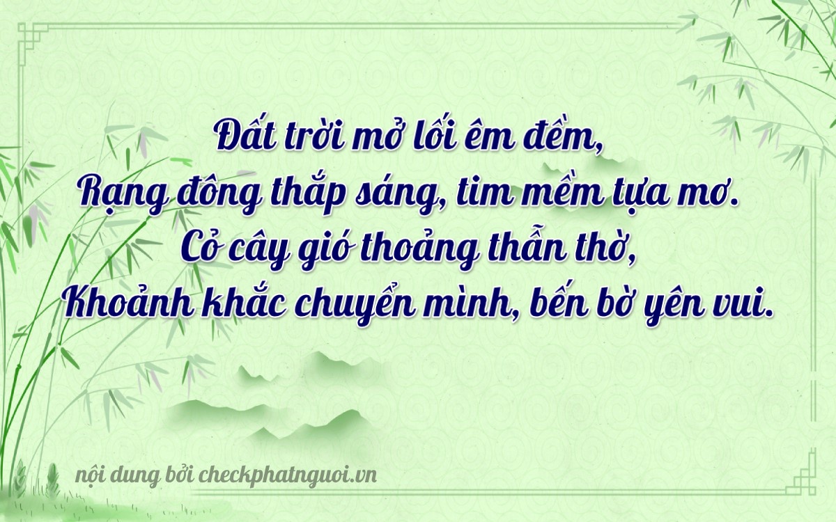 Bài thơ ý nghĩa cho <b>biển số 75A-30203</b> tại website checkphatnguoi.vn