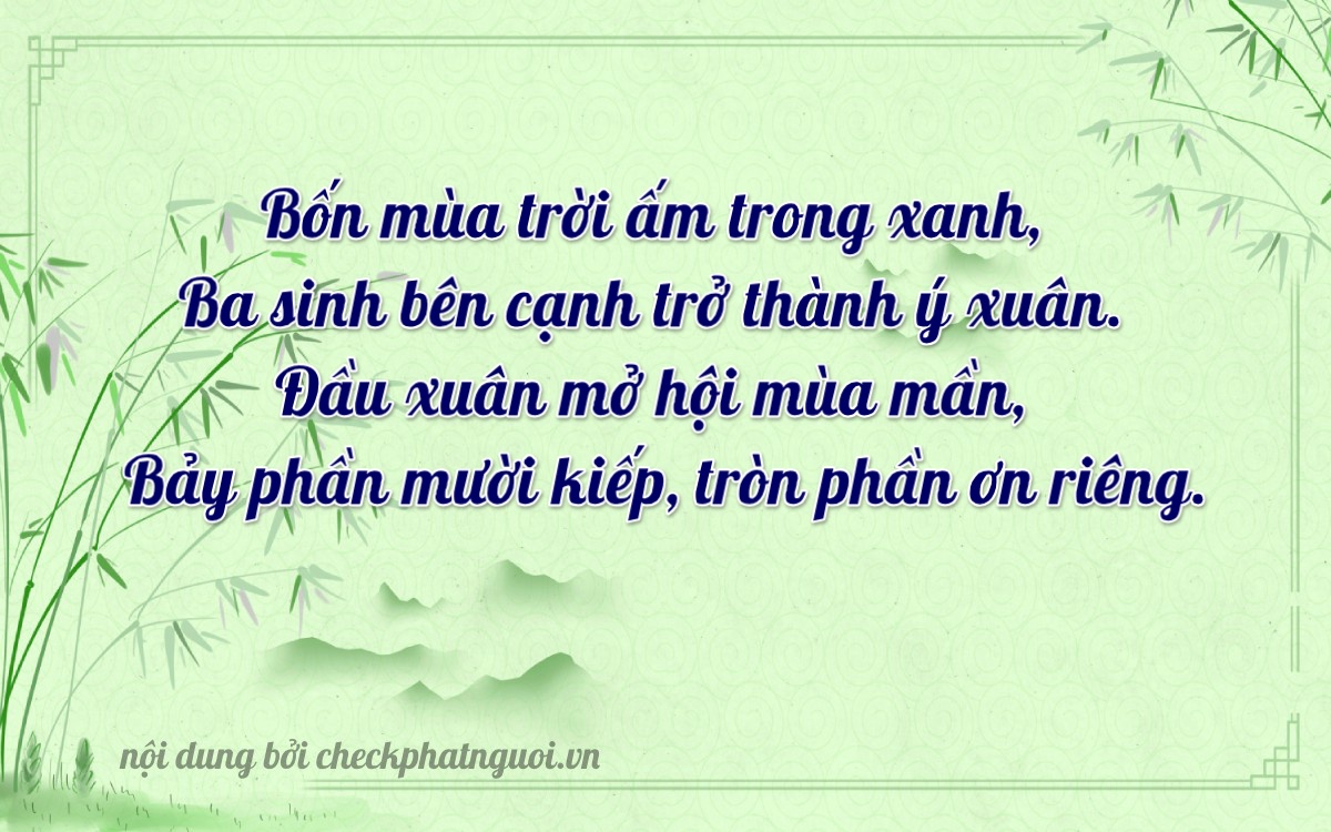 Bài thơ ý nghĩa cho <b>biển số 75A-30417</b> tại website checkphatnguoi.vn