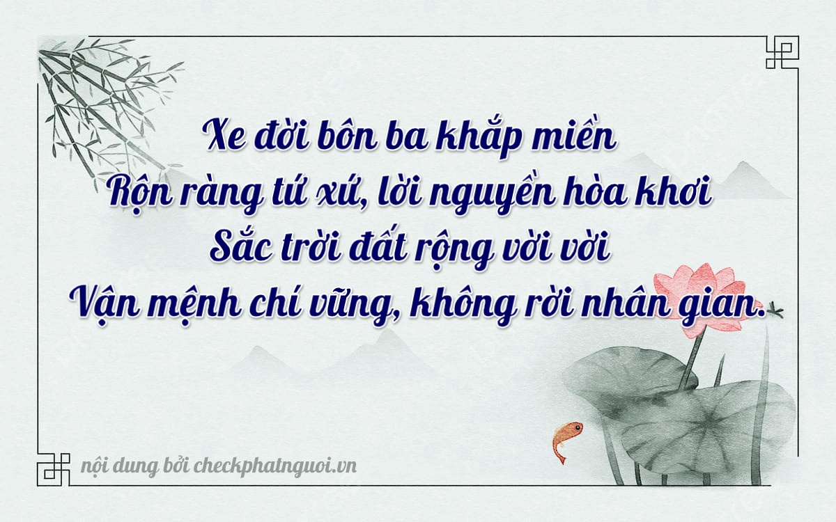 Bài thơ ý nghĩa cho <b>biển số 75A-30909</b> tại website checkphatnguoi.vn