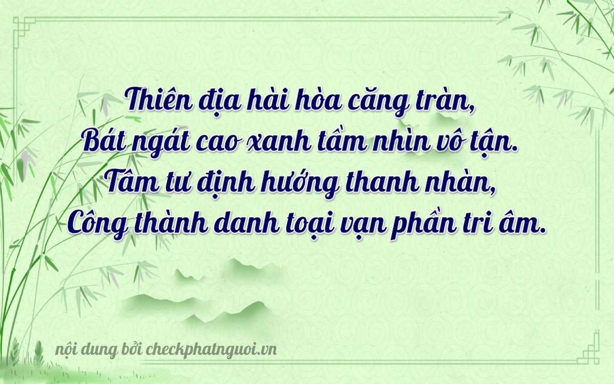 Bài thơ ý nghĩa cho <b>biển số 75A-31886</b> tại website checkphatnguoi.vn