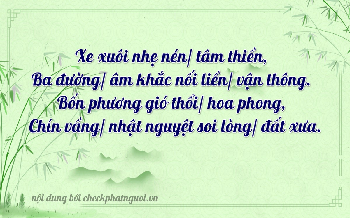 Bài thơ ý nghĩa cho <b>biển số 75A-32149</b> tại website checkphatnguoi.vn
