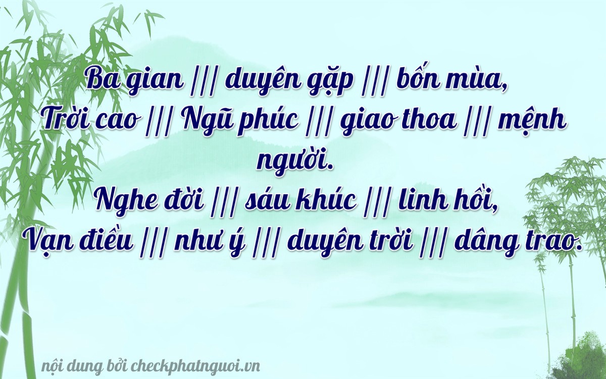 Bài thơ ý nghĩa cho <b>biển số 75A-32622</b> tại website checkphatnguoi.vn
