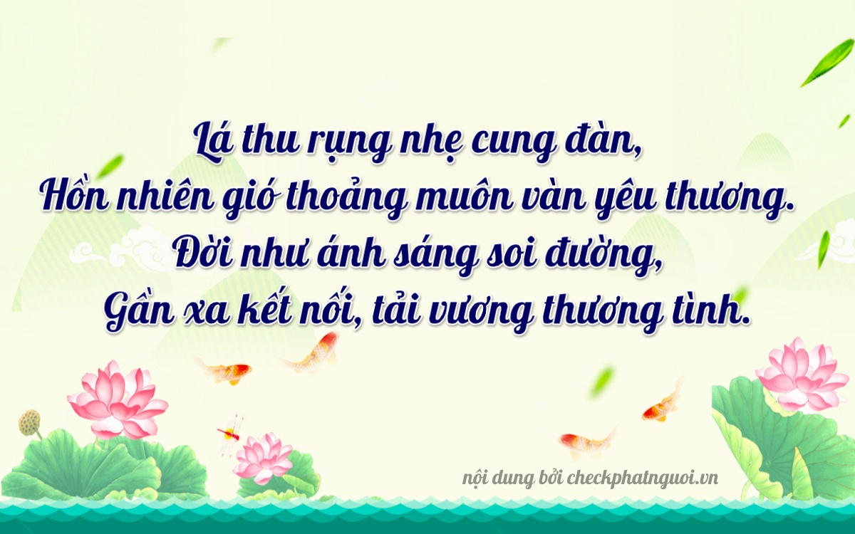 Bài thơ ý nghĩa cho <b>biển số 75A-33225</b> tại website checkphatnguoi.vn