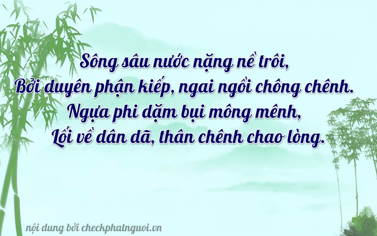 Bài thơ ý nghĩa cho <b>biển số 75A-33257</b> tại website checkphatnguoi.vn