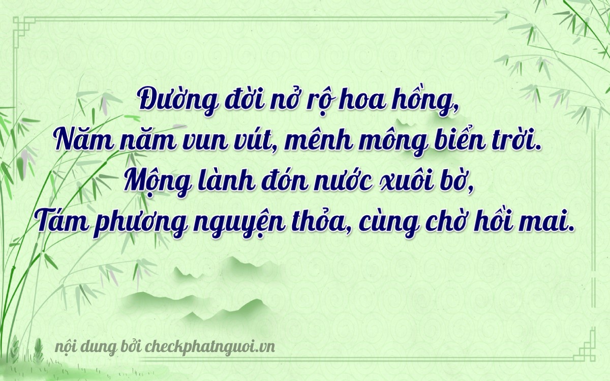 Bài thơ ý nghĩa cho <b>biển số 75A-33488</b> tại website checkphatnguoi.vn