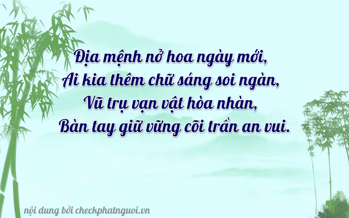 Bài thơ ý nghĩa cho <b>biển số 75A-33661</b> tại website checkphatnguoi.vn