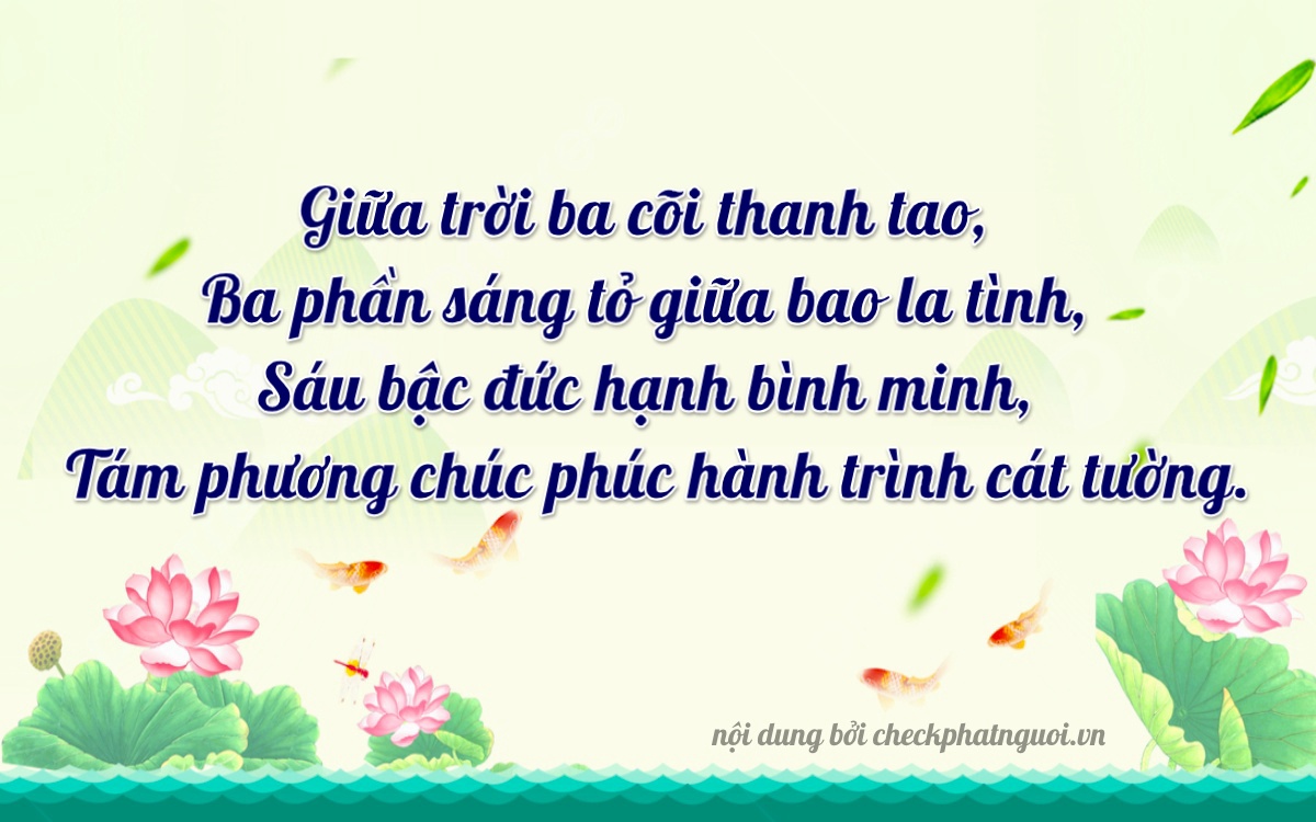 Bài thơ ý nghĩa cho <b>biển số 75A-33686</b> tại website checkphatnguoi.vn
