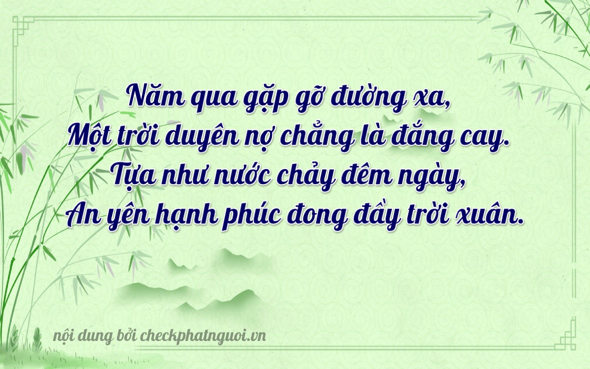 Bài thơ ý nghĩa cho <b>biển số 75A-34114</b> tại website checkphatnguoi.vn